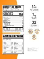 Grass Fed Whey Protein Powder by BulkSupplements

