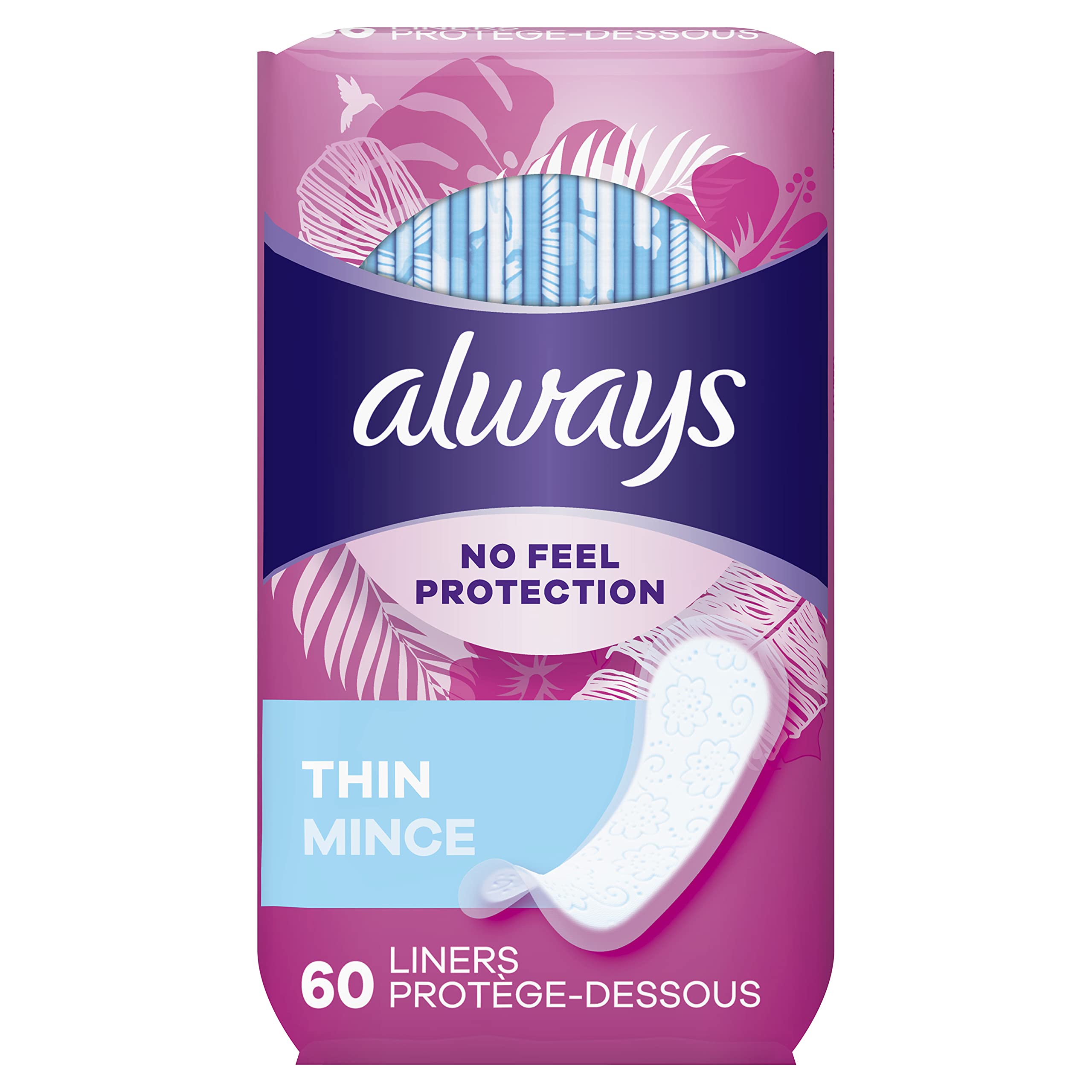 Always Daily Fresh Thin Panty Liners for Light Protection