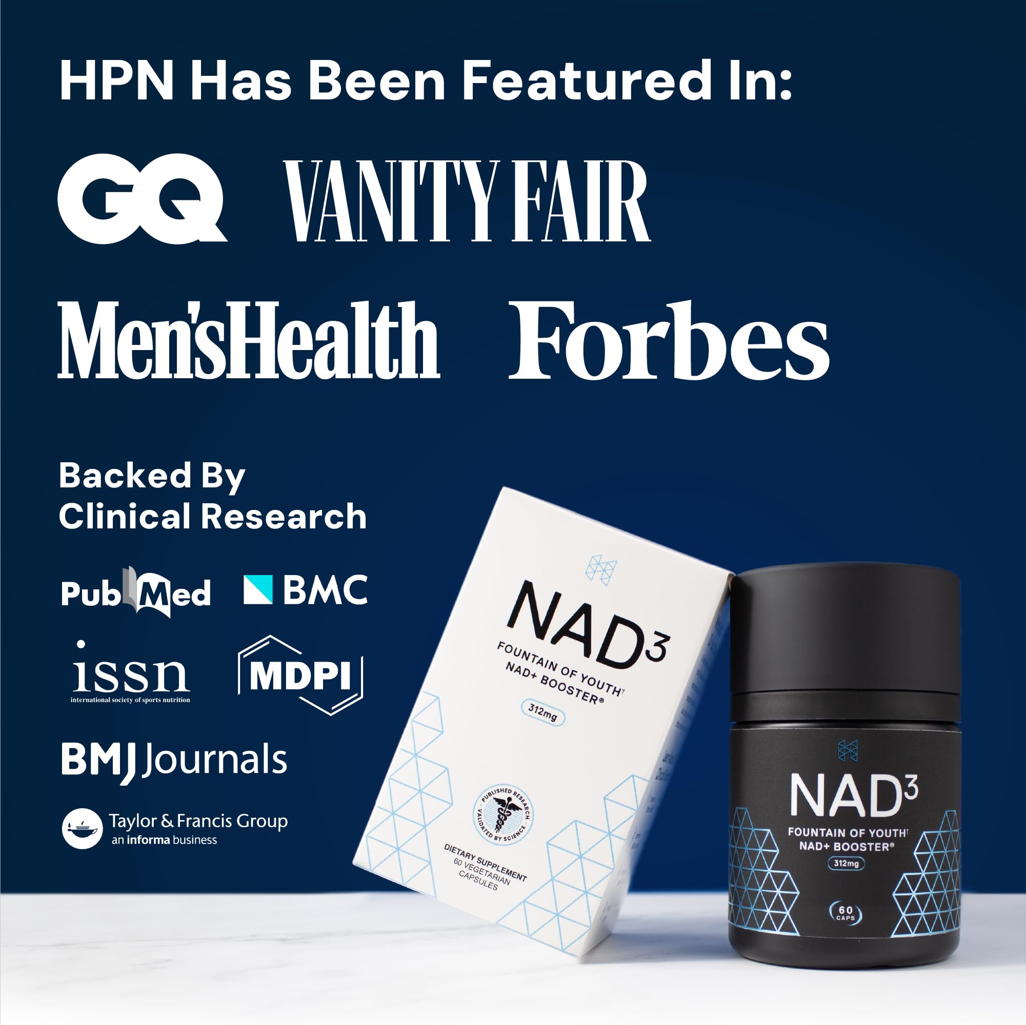 HPN NAD3 NAD+ Booster for Cellular Health

