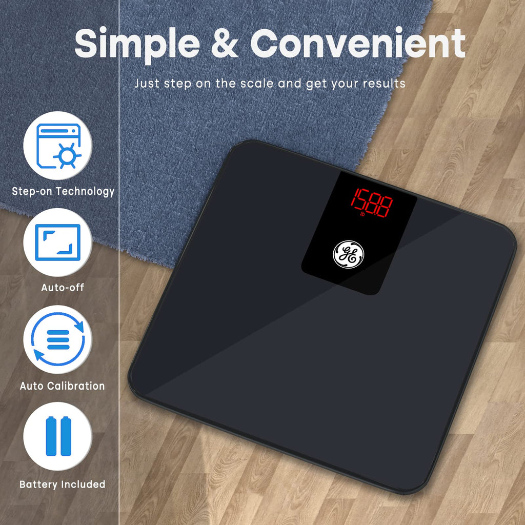GE Digital Bluetooth Bathroom Scale for Weight & BMI – 400 lb

