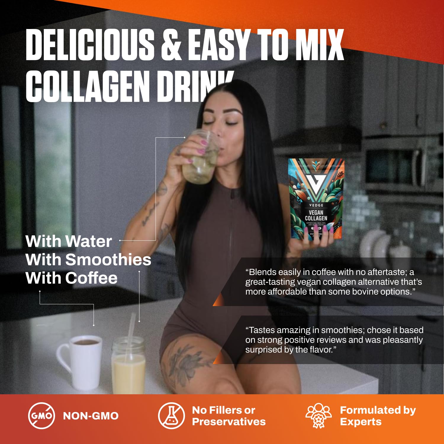 VEDGE Vegan Collagen Powder - Plant-Based Supplement

