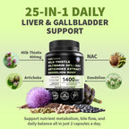 Milk Thistle Liver Support with NAC – Vegan Capsules

