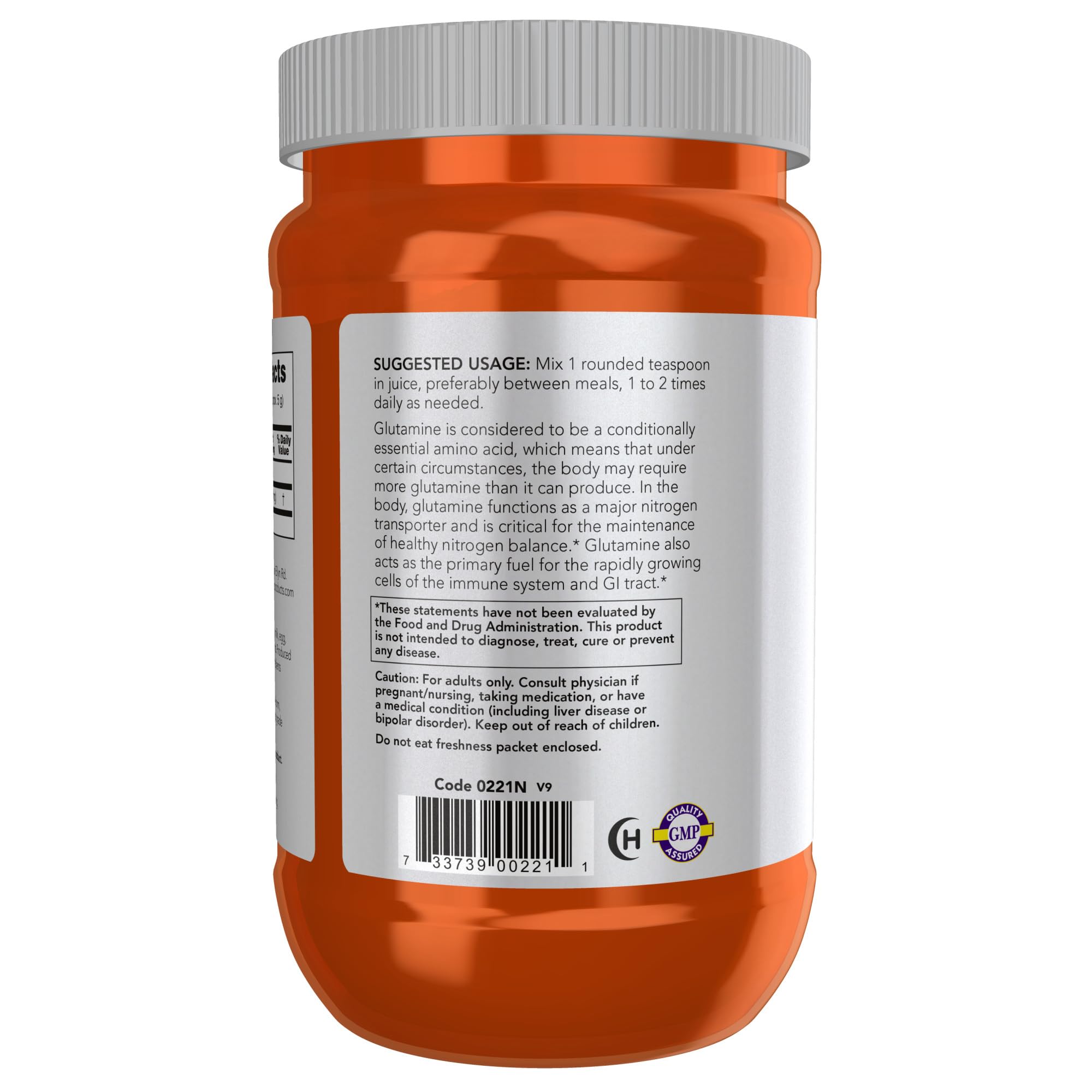 NOW Foods L-Glutamine Powder | Amino Acid Supplement

