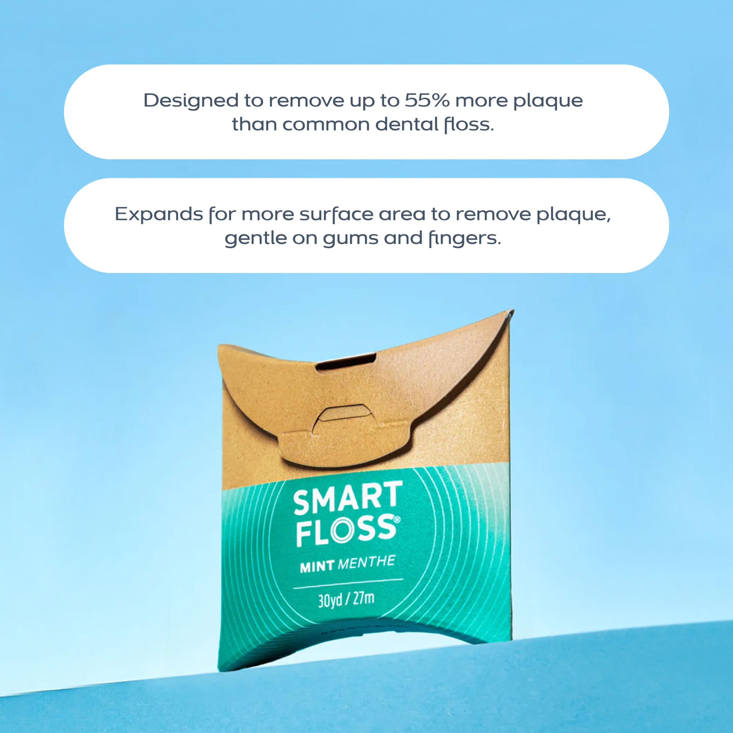 drTung's Smart Floss Mint - Natural Expanding Dental Floss

