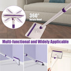 Baseboard Cleaner Tool with Handle and Reusable Pads

