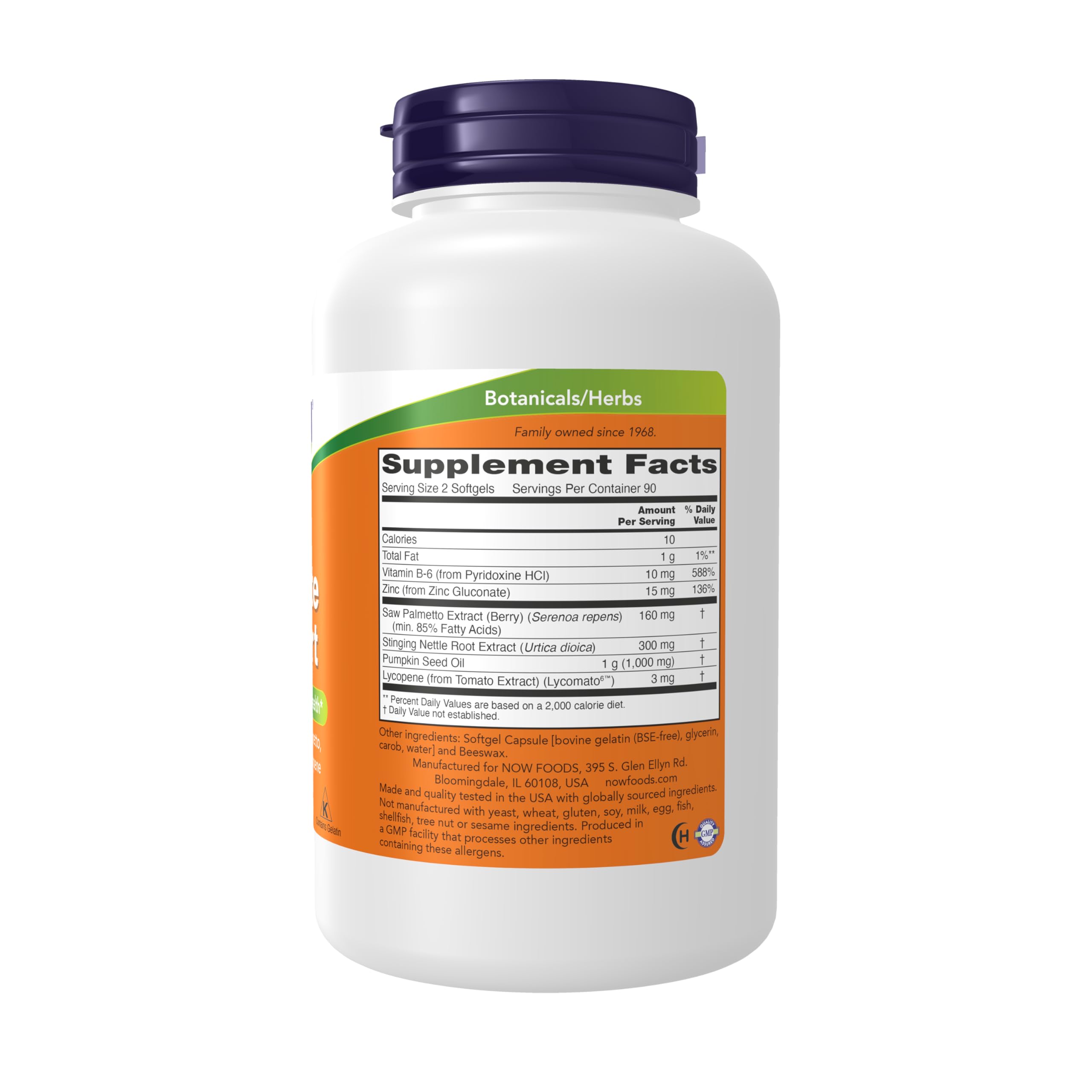 NOW Prostate Support with Saw Palmetto & Lycopene

