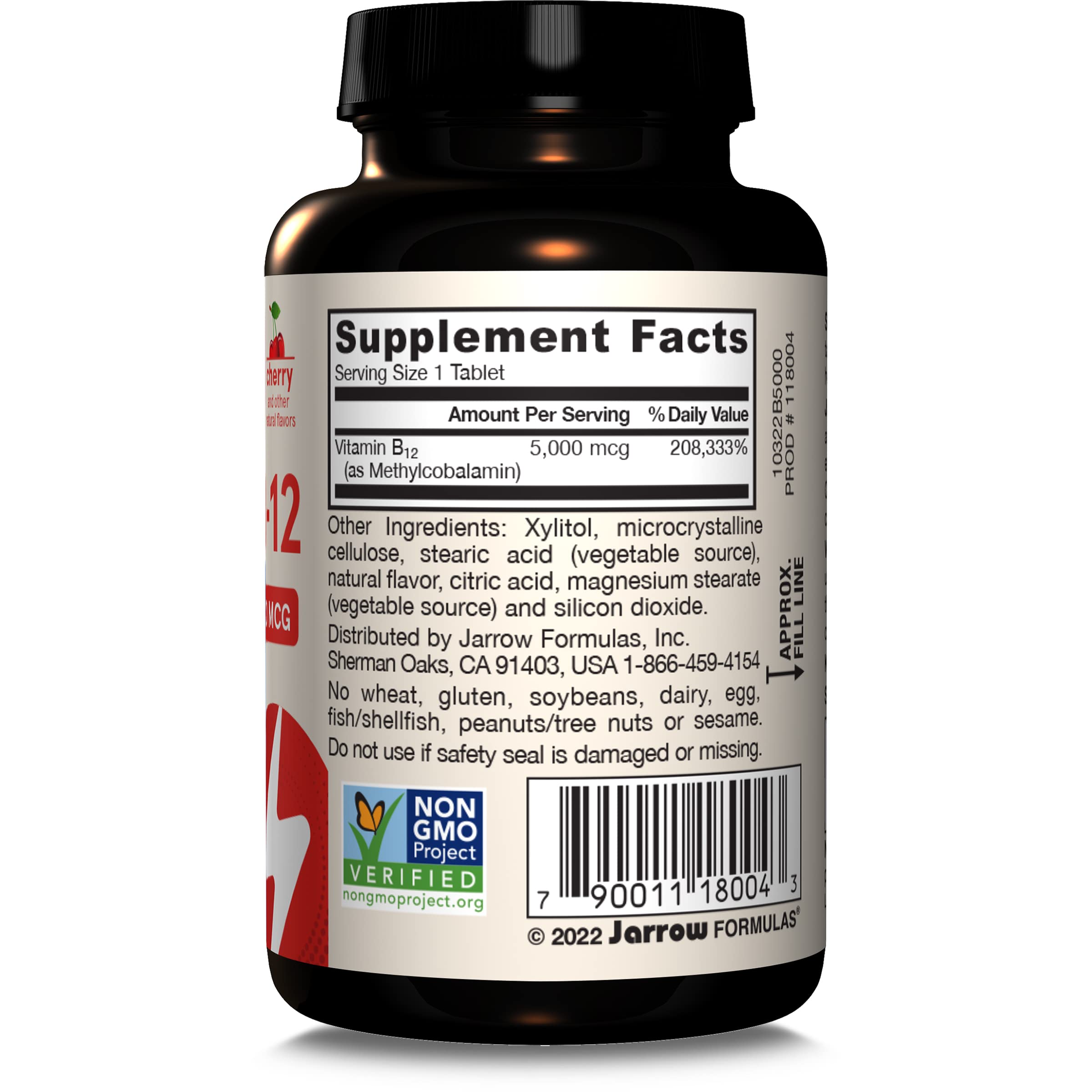 Jarrow Formulas Methyl B-12 5000 mcg Chewable Vitamin B12


