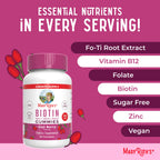 MaryRuth's Organics Biotin Gummies - Sugar Free Hair Skin Nails

