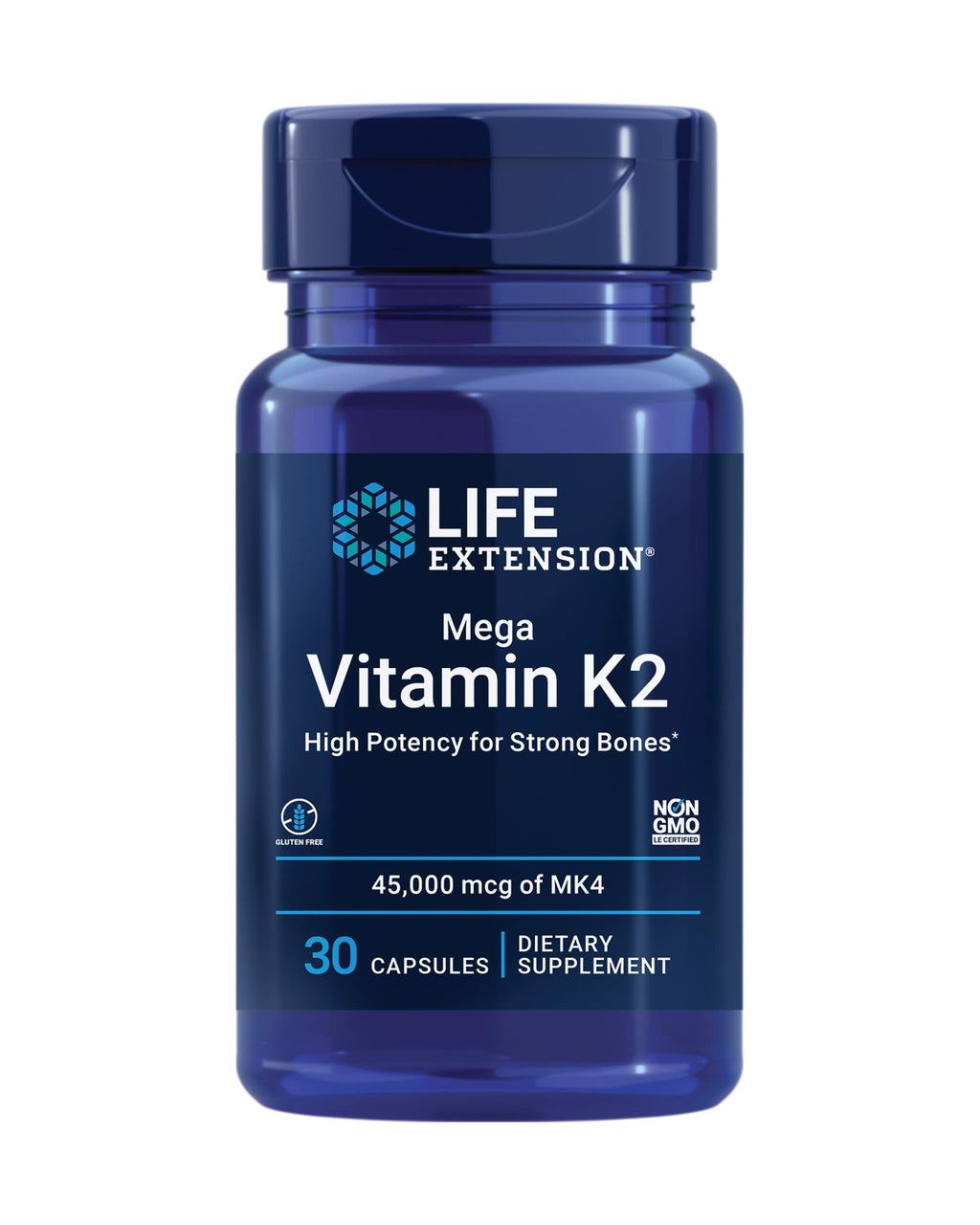 Life Extension Vitamin K2 Mega Bone Health Supplement

