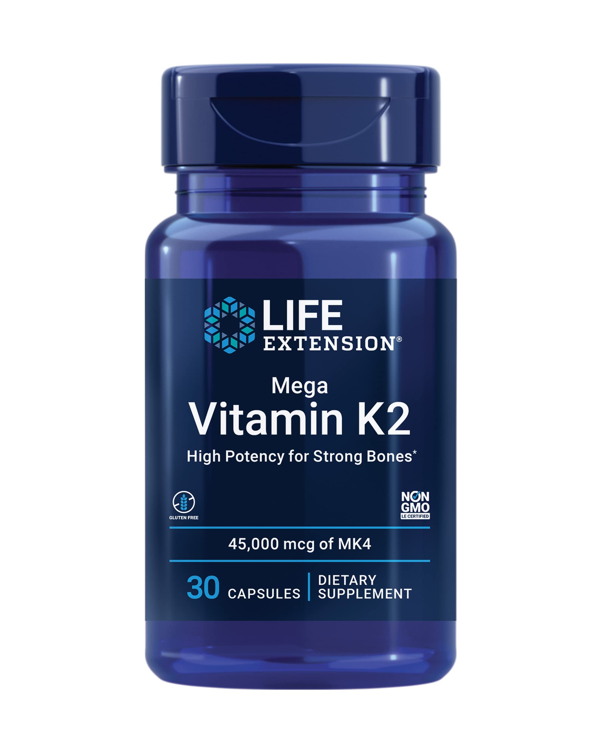 Life Extension Vitamin K2 Mega Bone Health Supplement

