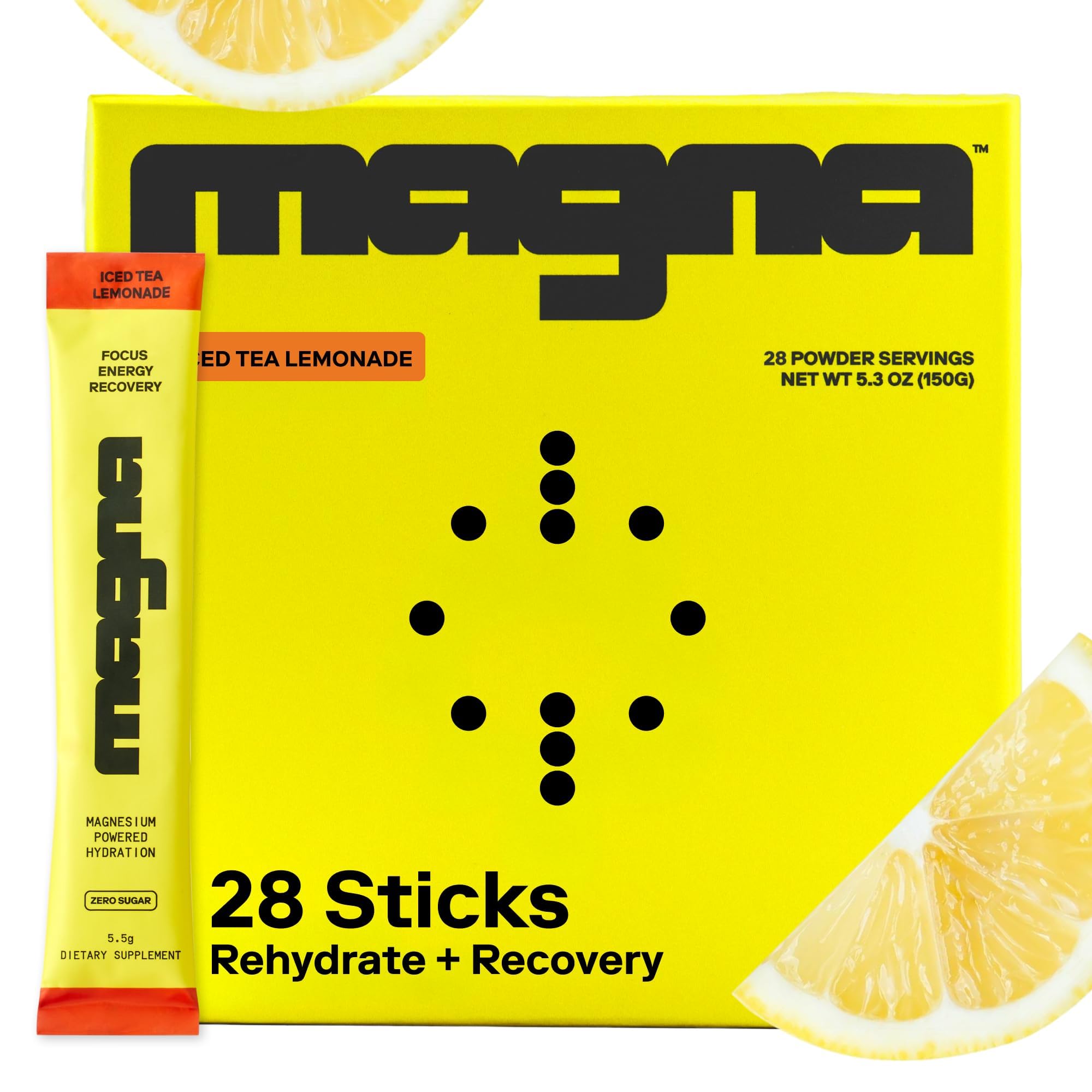 MAGNA Electrolytes Powder Drink Mix for Hydration, Energy & Focus