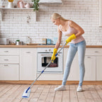 18in Microfiber Flat Mop Cleaning System | Stainless Steel Handle

