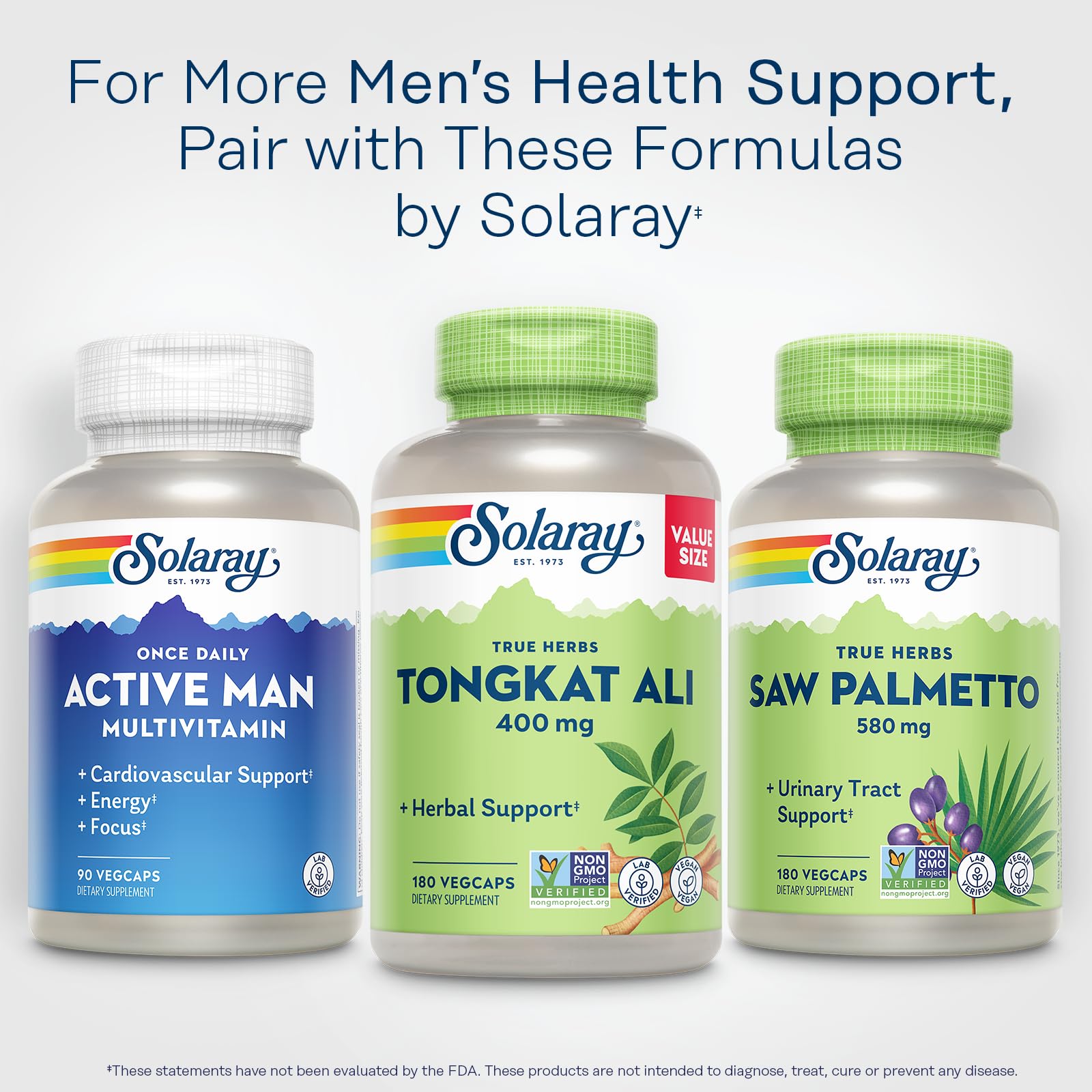 Tongkat Ali 400 mg for Men | Solaray Herbal Supplement

