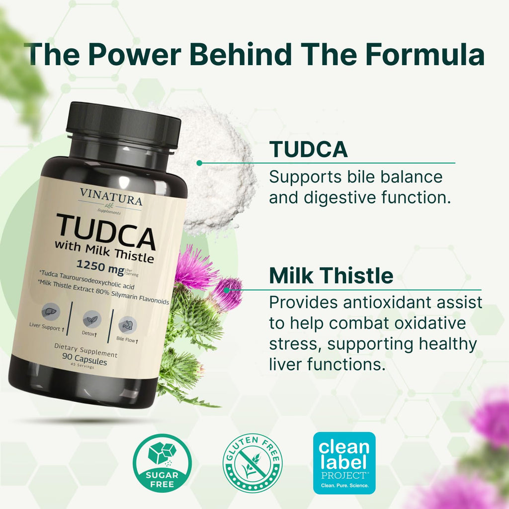 VINATURA Tudca Milk Thistle Liver Support

