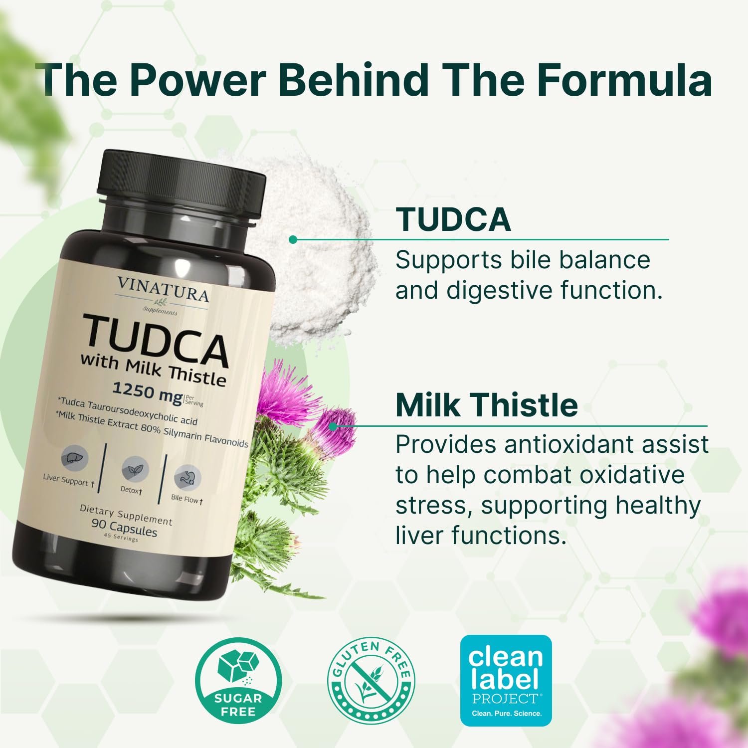 VINATURA Tudca Milk Thistle Liver Support

