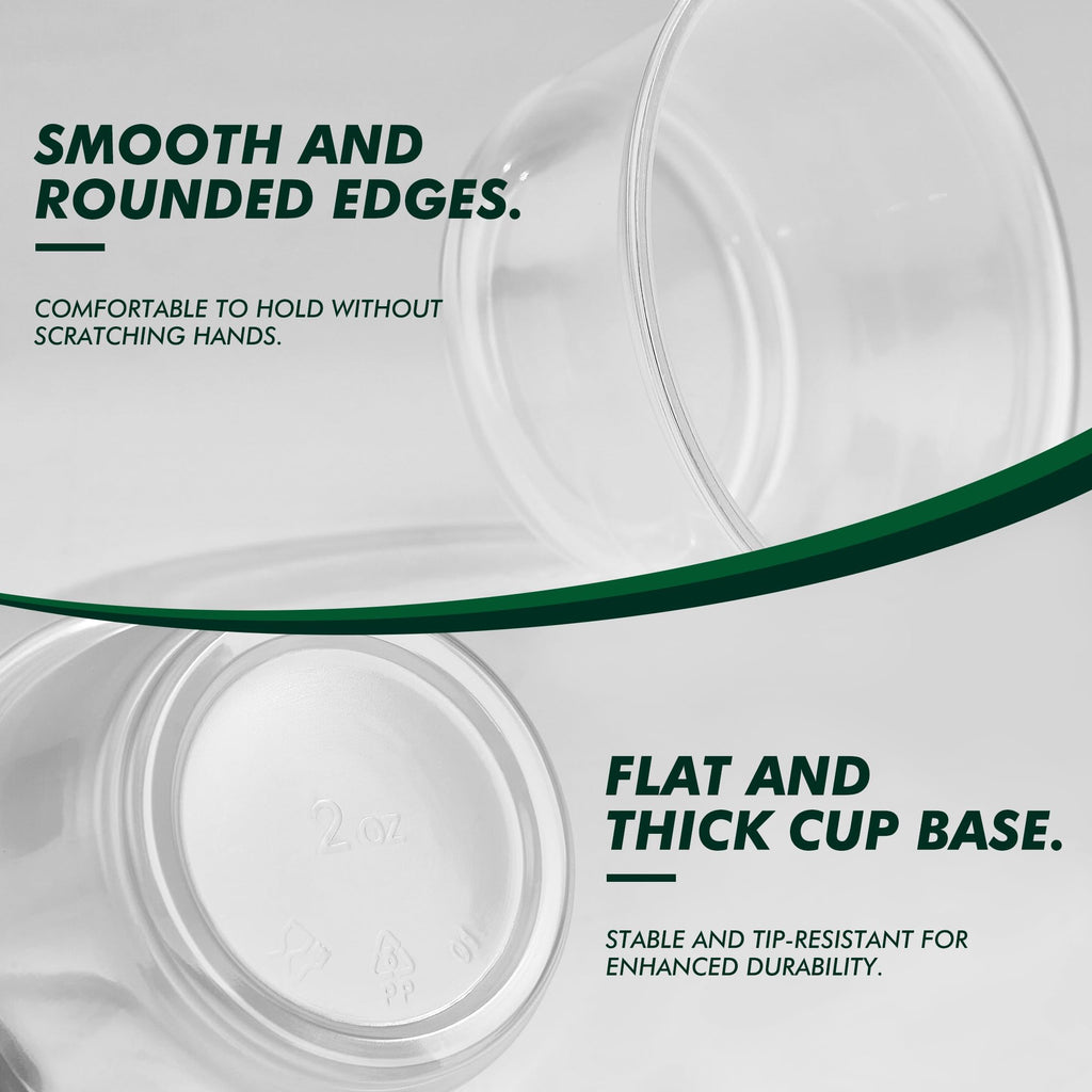Clear 2 oz Jello Shot Cups with Lids - Clear Plastic Cups

