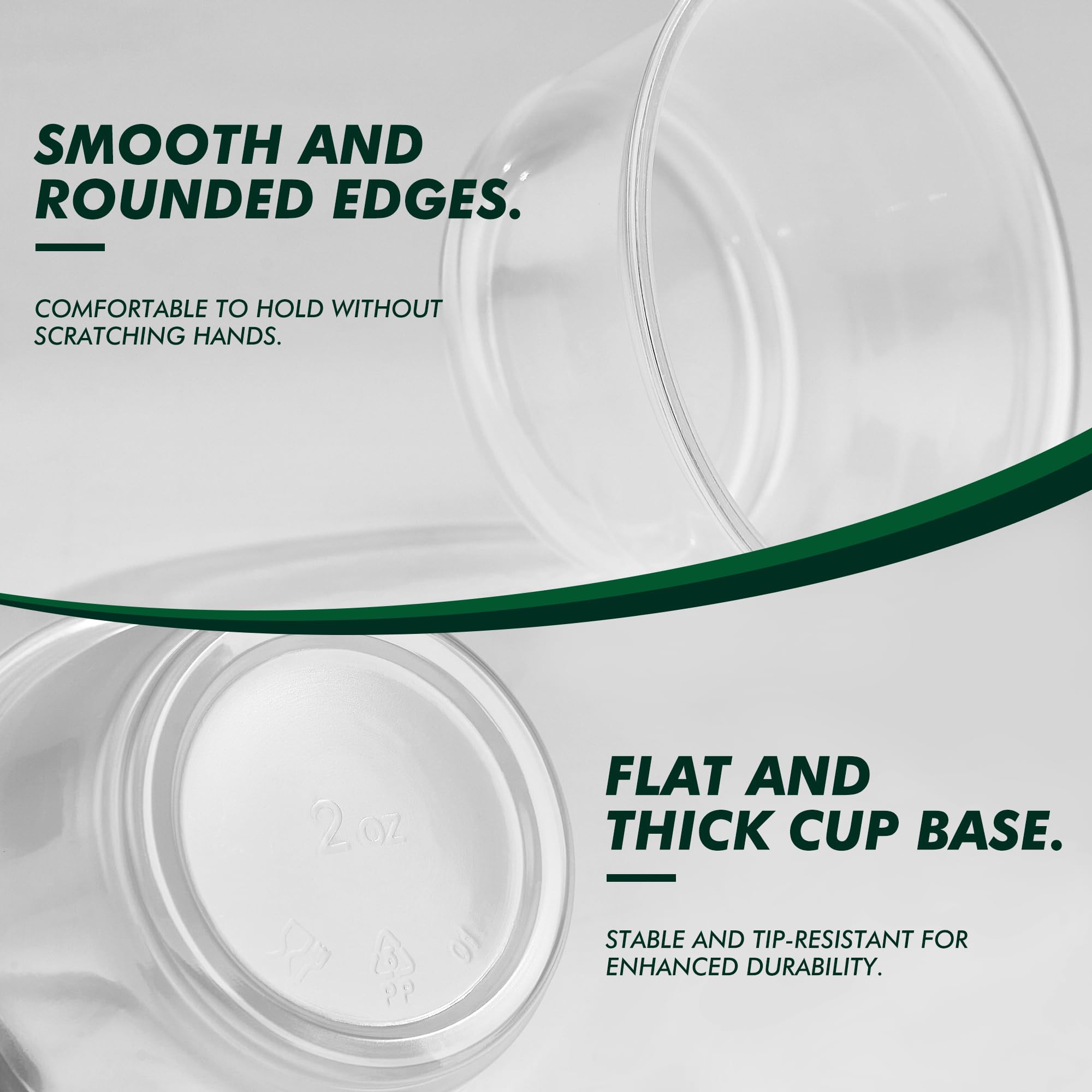 Clear 2 oz Jello Shot Cups with Lids - Clear Plastic Cups

