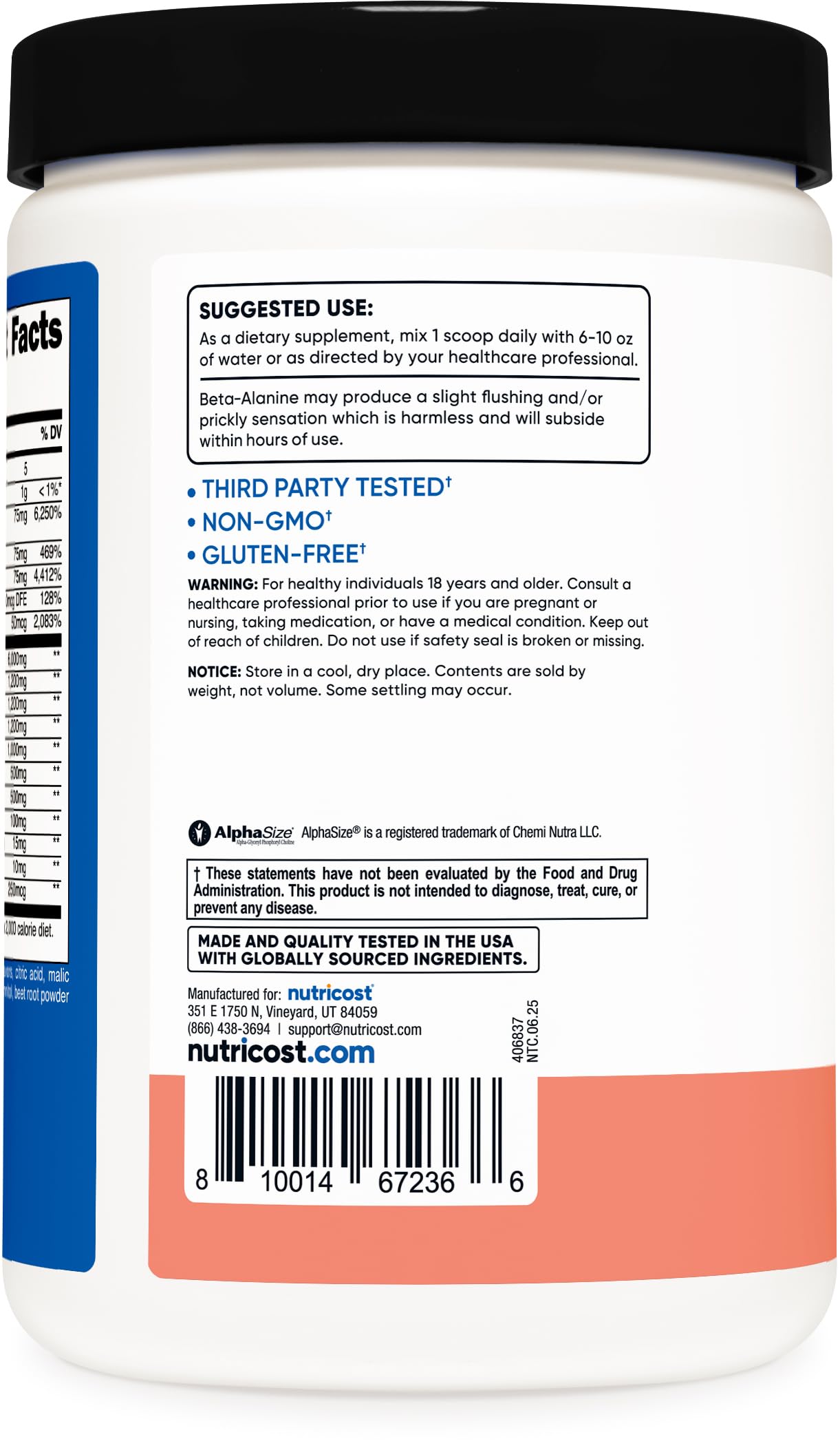 Nutricost Stim-Free Pre-Workout Supplement | Caffeine Free


