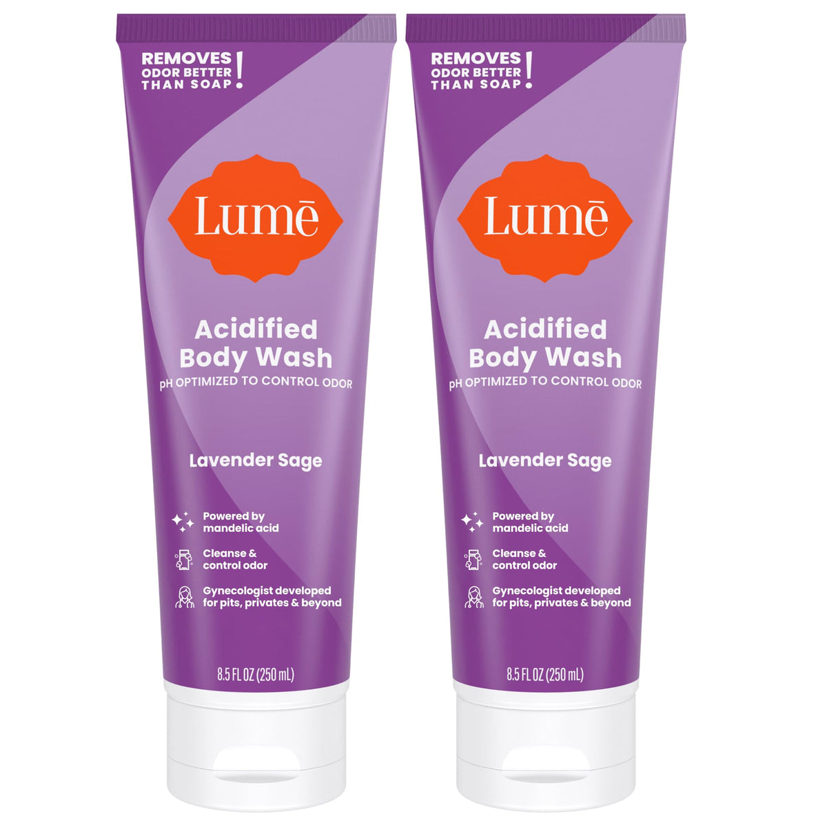 Lume Acidified Body Wash for Odor Control