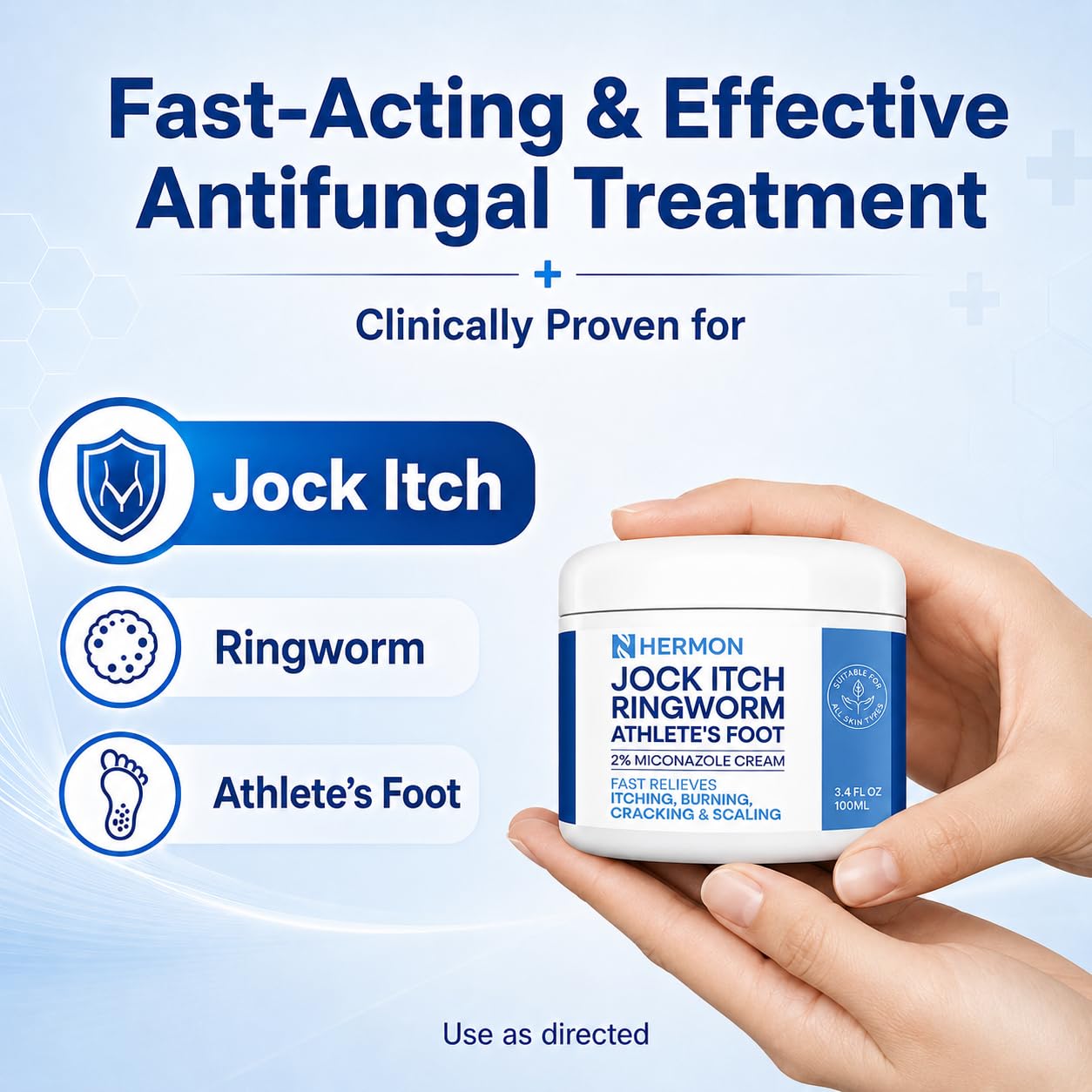 Hermon Jock Itch Cream – Ringworm & Athlete's Foot

