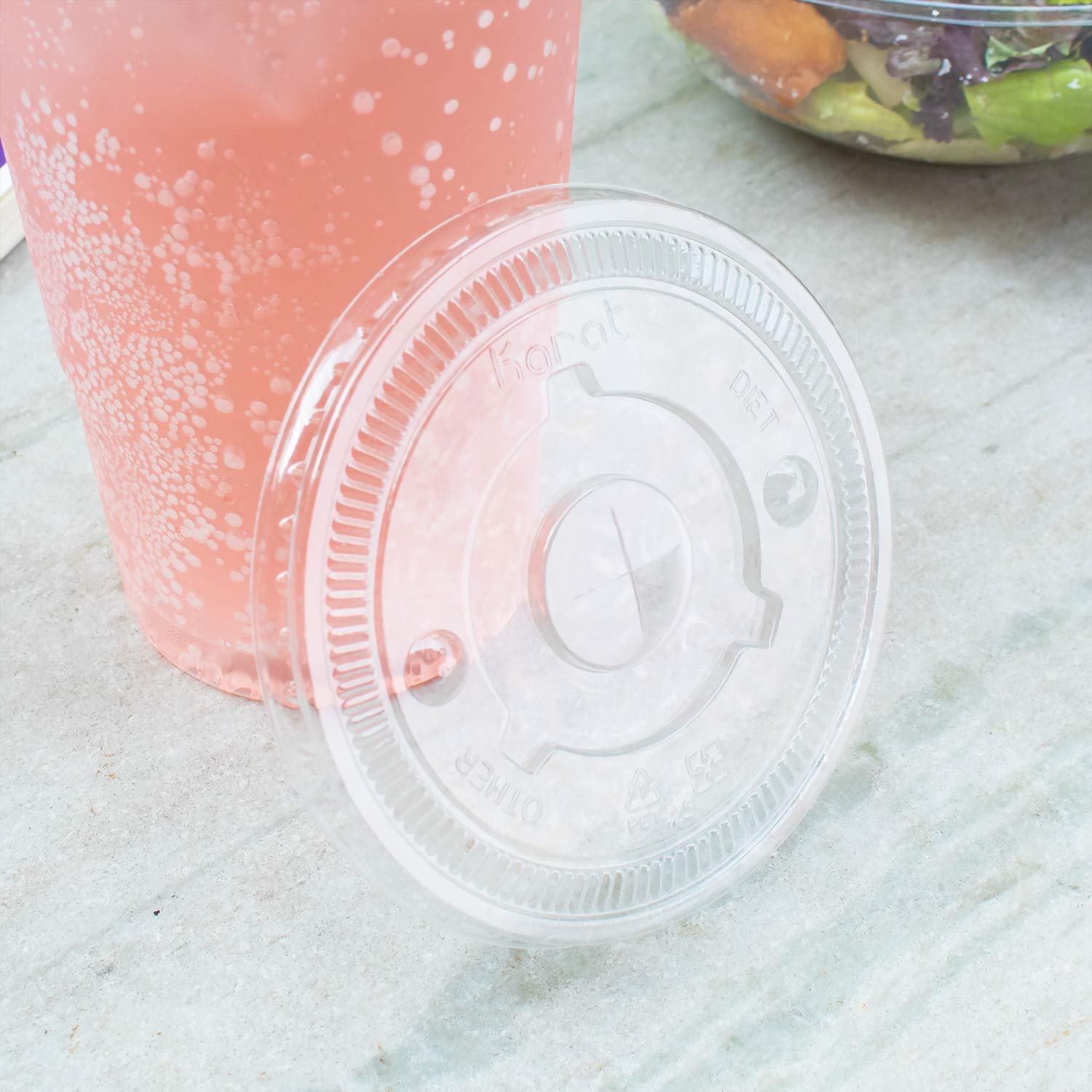 Karat Flat Lid for Cups | Durable Drink Lid

