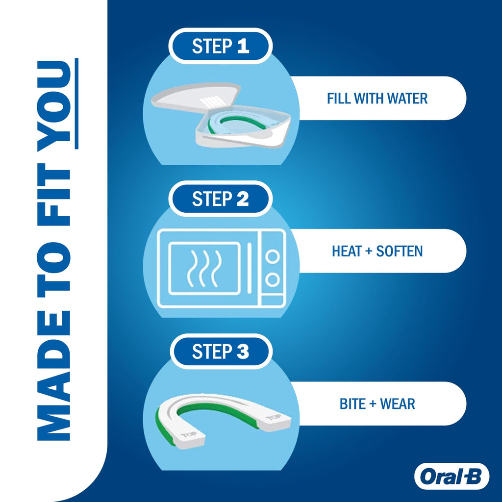 Moldable Night Guard by Oral-B - USA-made Custom Fit


