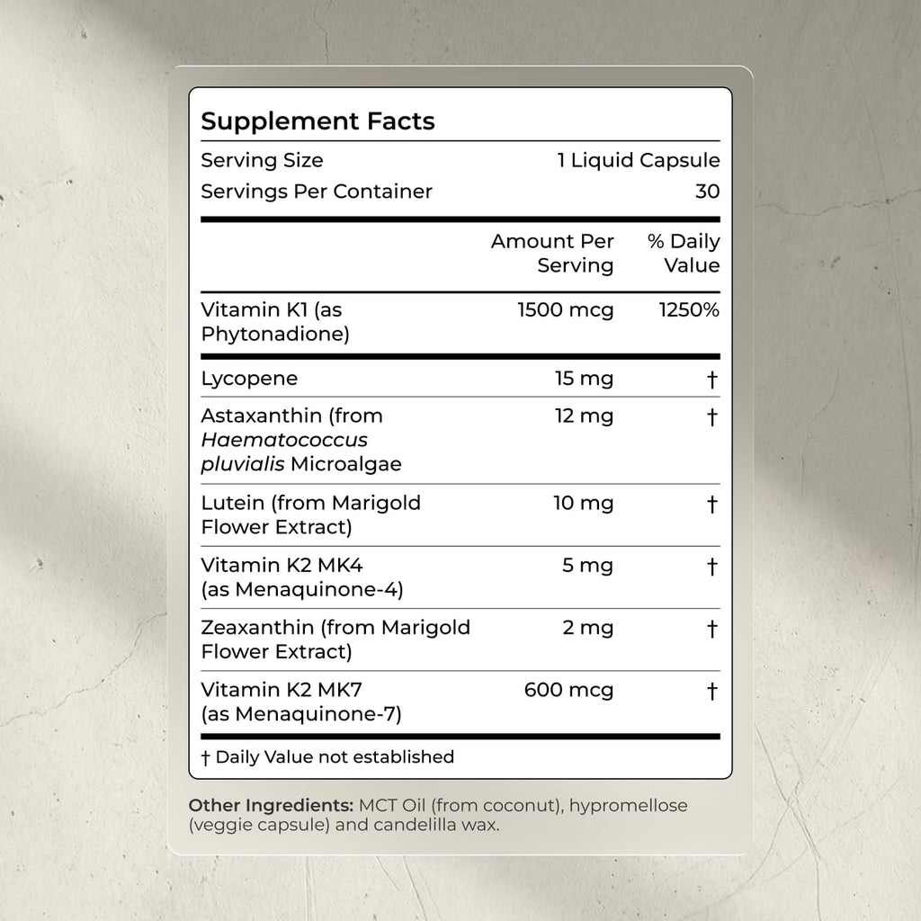 Antioxidant Supplement Blueprint Bryan Johnson for Vision

