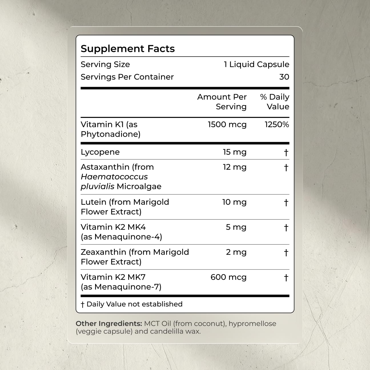 Antioxidant Supplement Blueprint Bryan Johnson for Vision


