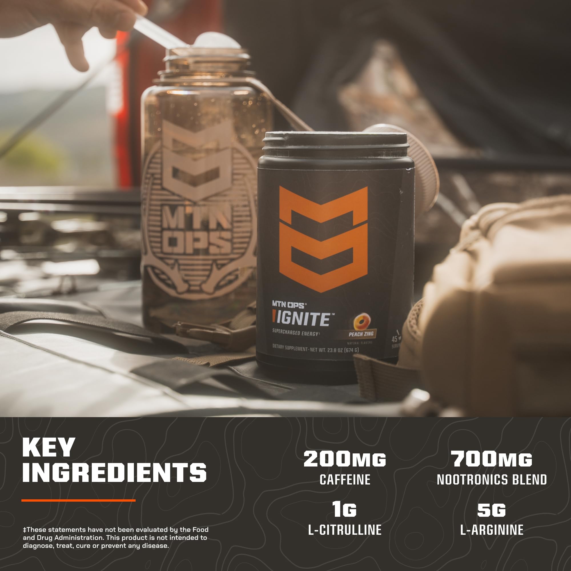 MTN OPS Ignite Energy Powder | Nootropic Pre-Workout

