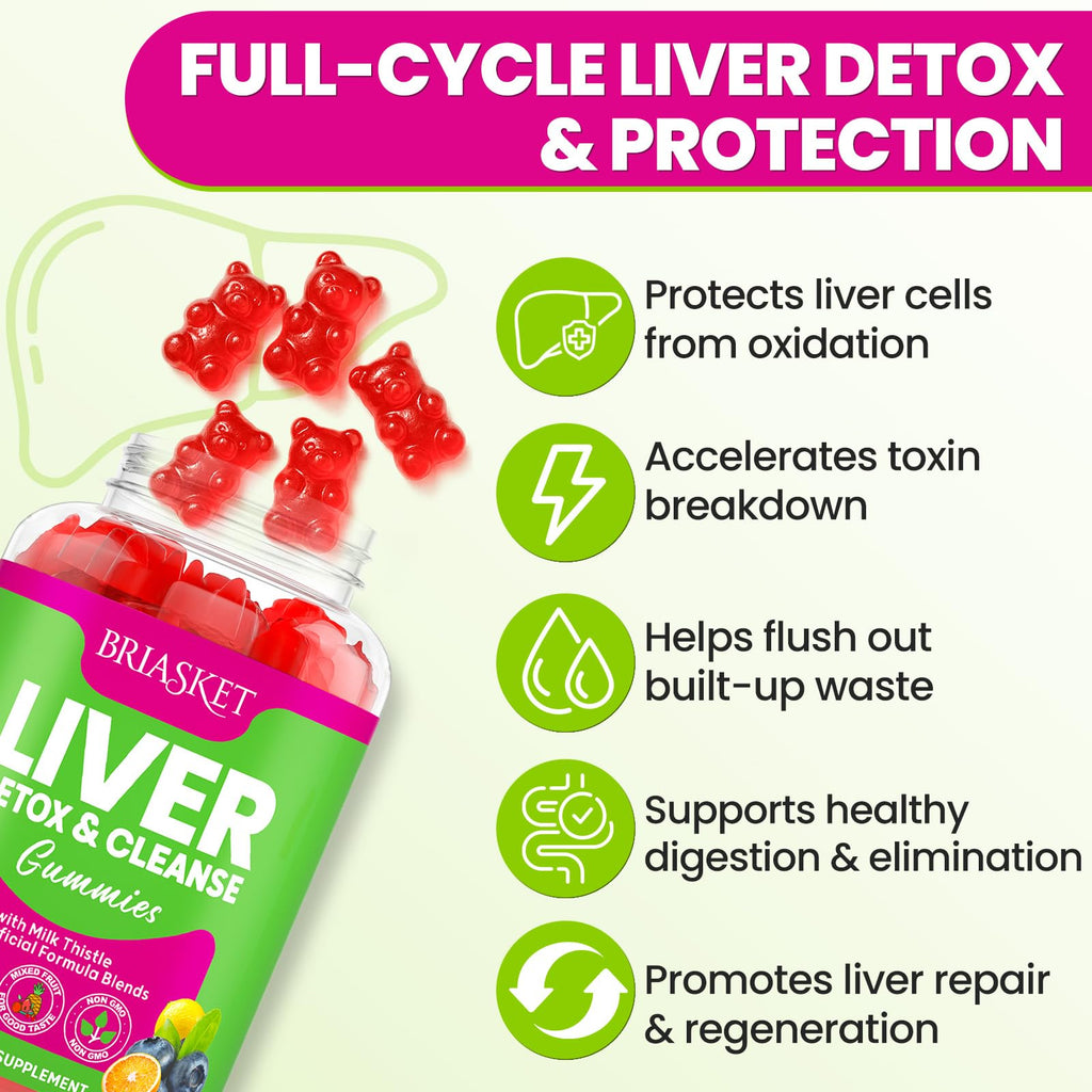 Milk Thistle Liver Detox Gummies | Vegan Liver Support

