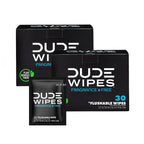 DUDE Wipes Travel Flushable Wipes for Sensitive Skin