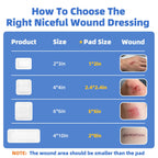 Niceful Adhesive Gauze Island Dressing – Sterile Wound Pad

