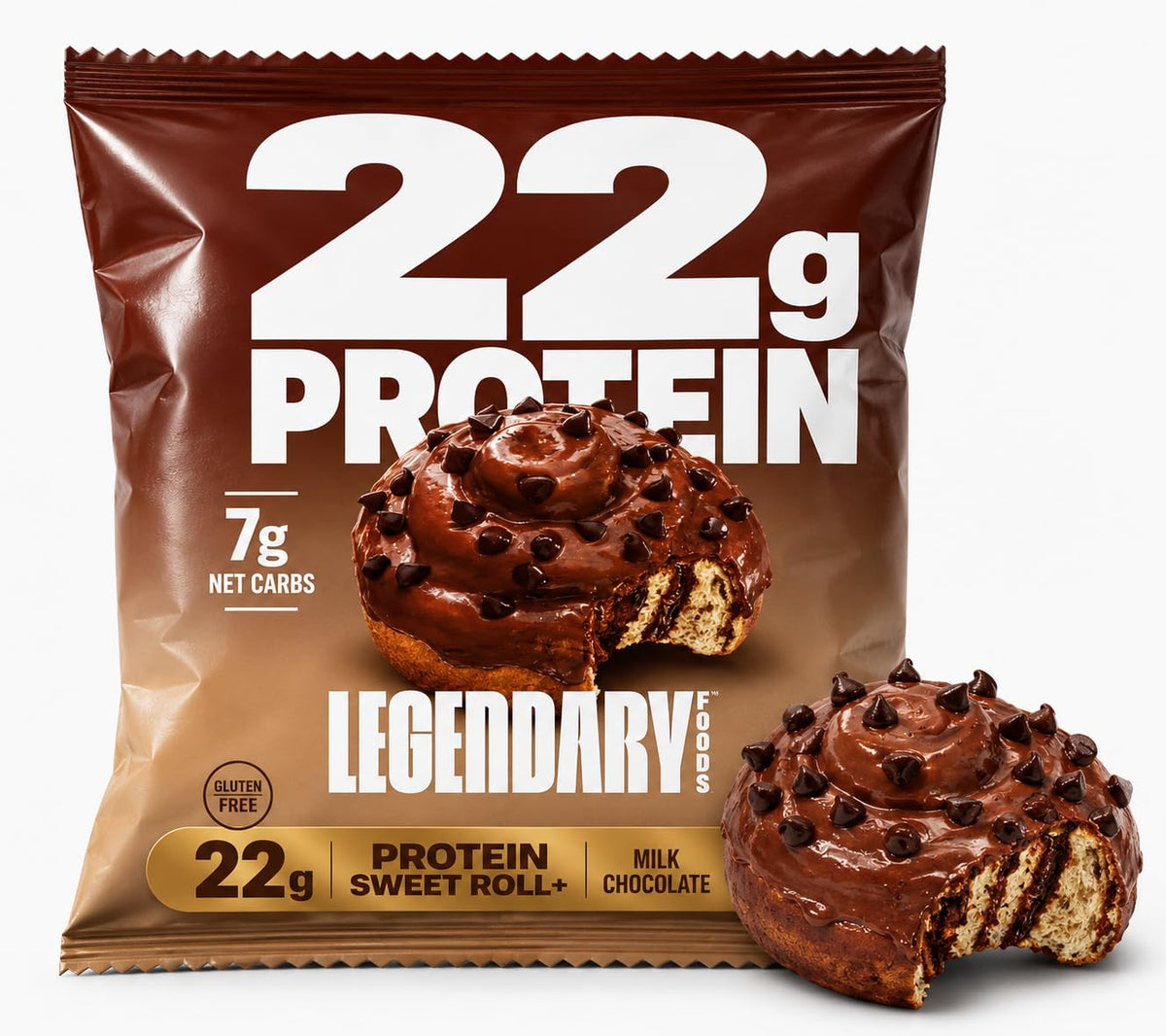 Legendary Foods 22g Protein Bars – Gluten-Free, Low Carb, Zero Sugar Snack