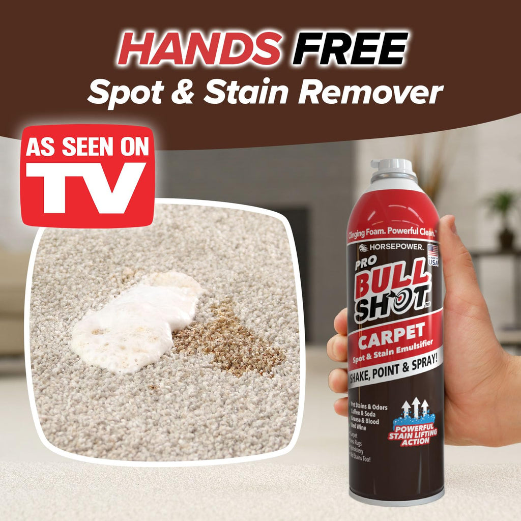Bull Shot Carpet Spot & Stain Remover - Foam-Based Formula

