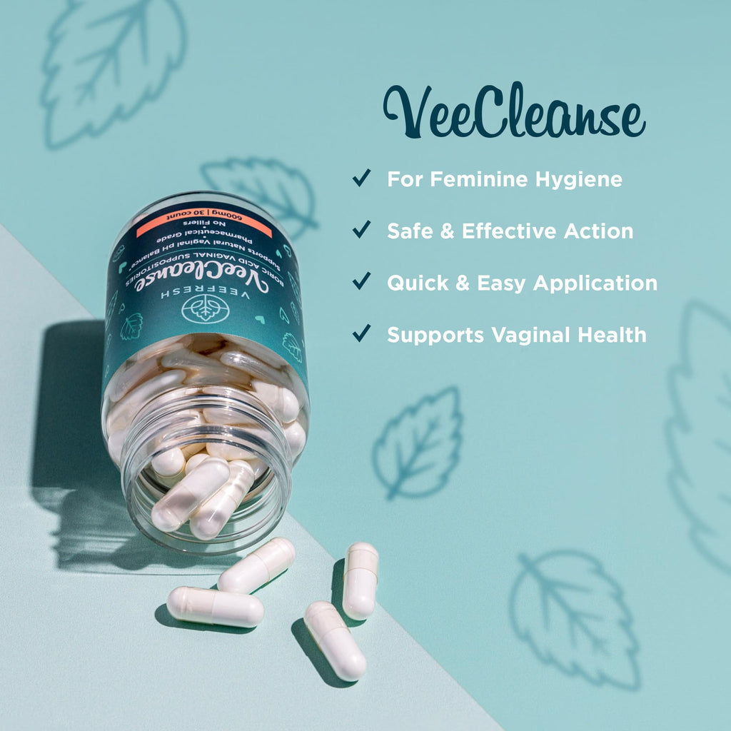 Boric Acid Vaginal Suppositories for pH Balance and Freshness

