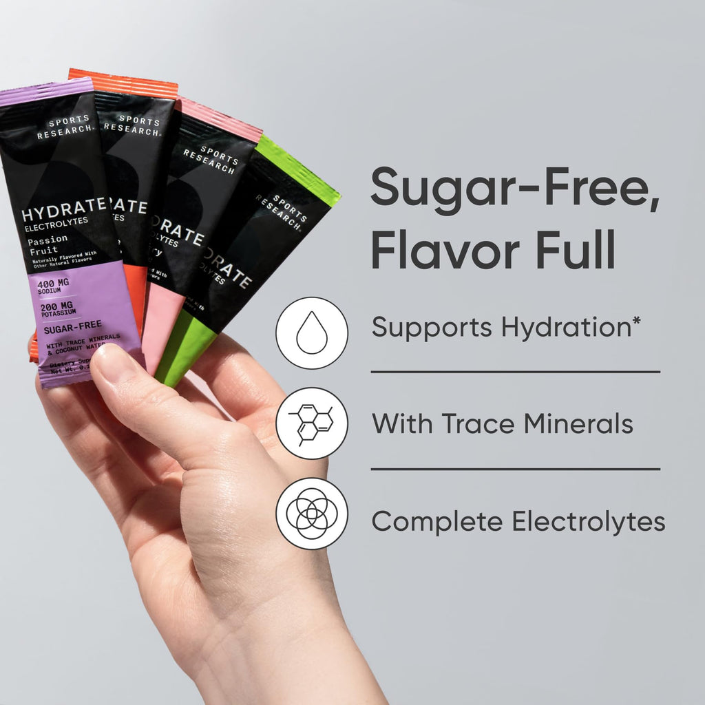Sports Research Hydrate Electrolytes Powder | Hydration

