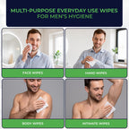 Pursonic Men Wipes - Flushable Plant-Based Alcohol-Free


