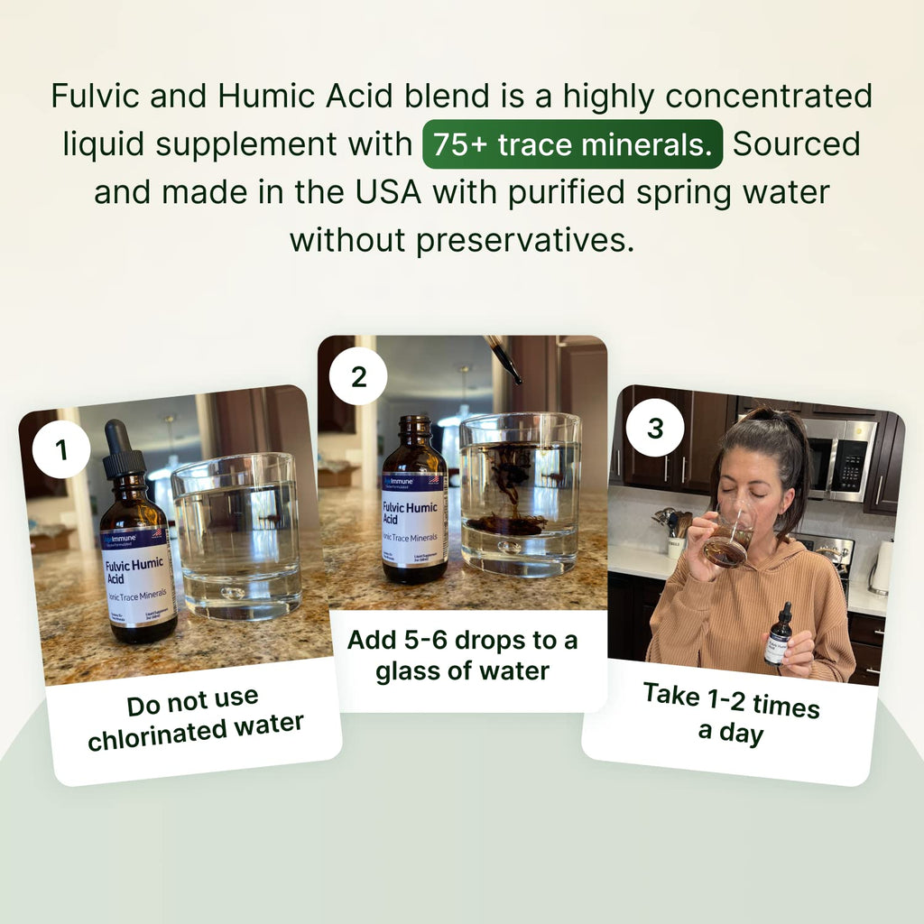 AgeImmune Fulvic Humic Mineral Concentrate Ionic Minerals

