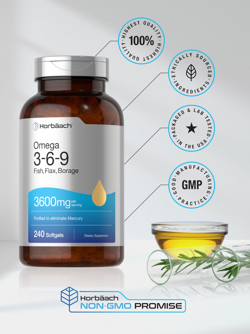 Horbaach Essential Fatty Acids Complex Dietary Supplement

