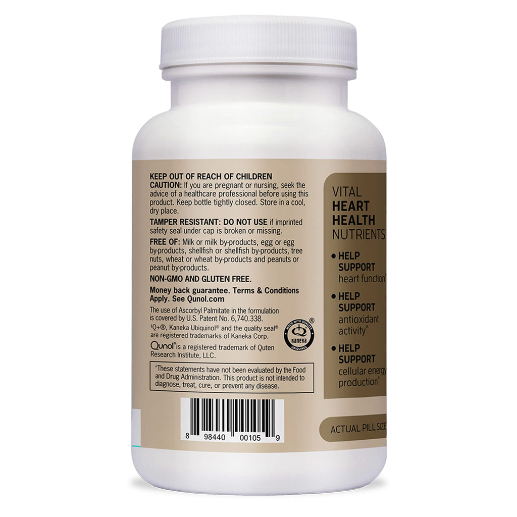 Qunol Plus Ubiquinol with Omega Fatty Acids for Heart Health

