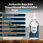 Liquid Ocean Mineral Drops by Baja Gold - Ionic Electrolyte

