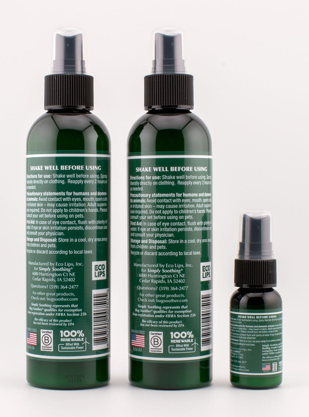 Bug Soother MAX Natural Tick & Mosquito Repellent Spray

