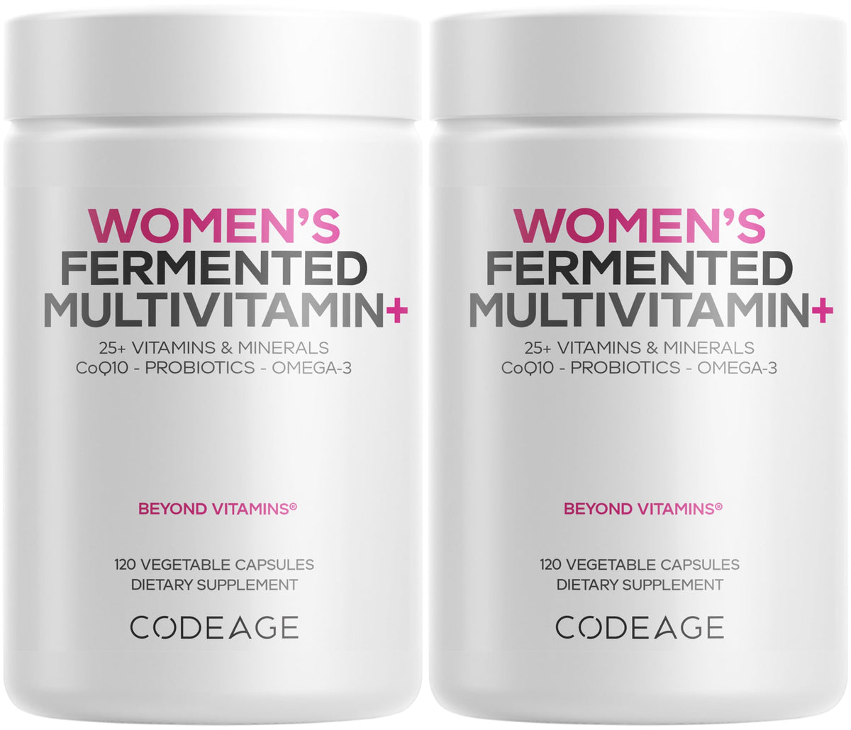 Codeage Women’s Daily Multivitamin with Fermented Whole Foods & Probiotics