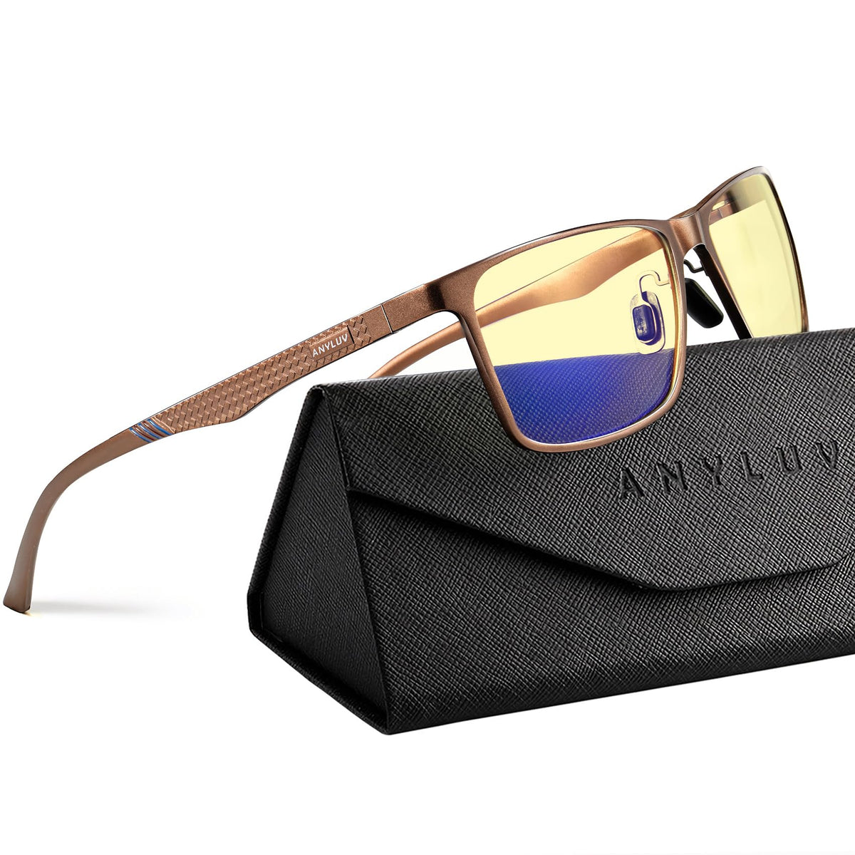 ANYLUV Light-Blocking Computer Glasses for Screens and Eye Protection