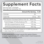 Sports Research Salmon Oil Softgels | Omega-3 EPA & DHA

