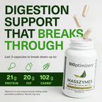 MassZymes Digestive Enzymes by BIOptimizers for Gut Health

