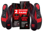 CRUVHEAL Plantar Fasciitis Insoles - High Arch Support Orthotic Inserts