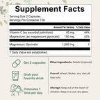 Micro Ingredients Magnesium Glycinate with Vitamin C Non-GMO

