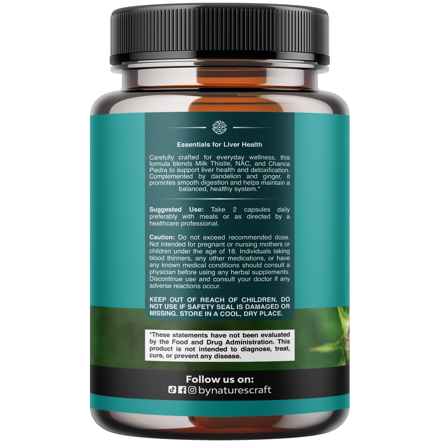 NAC Liver Support Supplement with Milk Thistle - Detox

