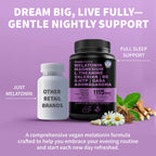 Melatonin Sleep Capsules – 12-in-1 Magnesium Glycinate Blend

